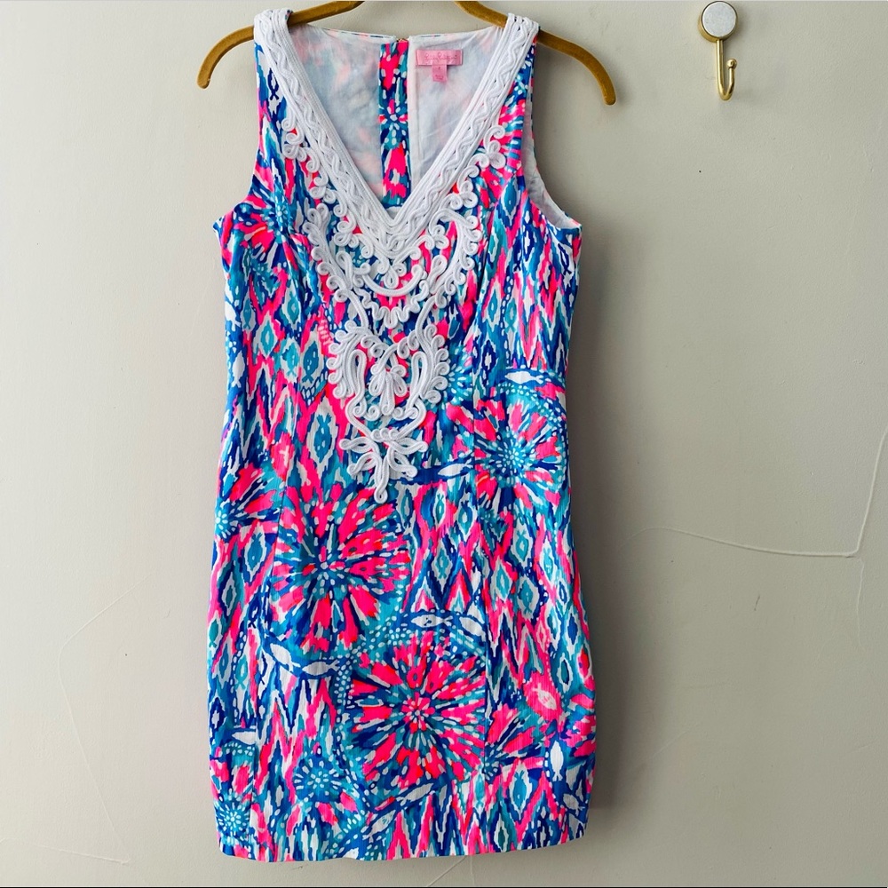 Gabby Shift Dress Tiki Pink Shake It Up